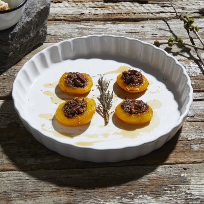 Fuente de Pastel Blanca 28cm