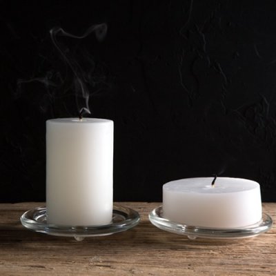 Porta vela vidrio L Set x12