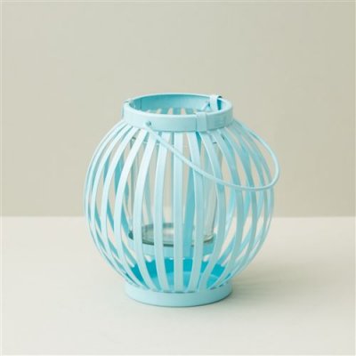 Porta vela metalico redondo