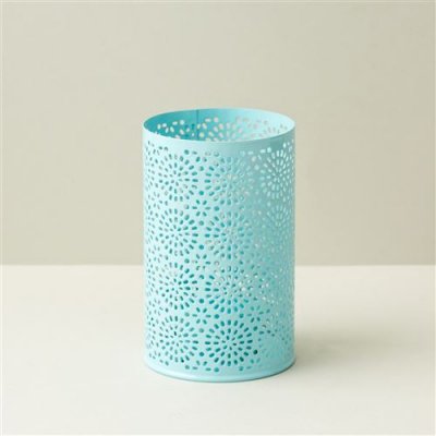 Porta vela metalico recto