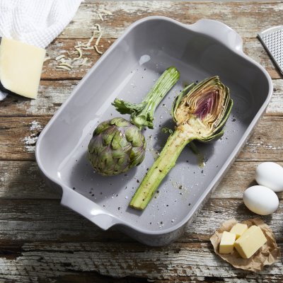 Fuente Rect Gris Oscura 19cm