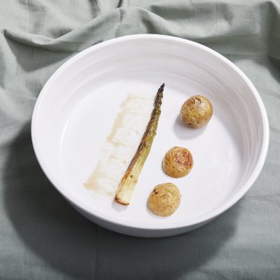 Fuente Redonda Blanca 28cm