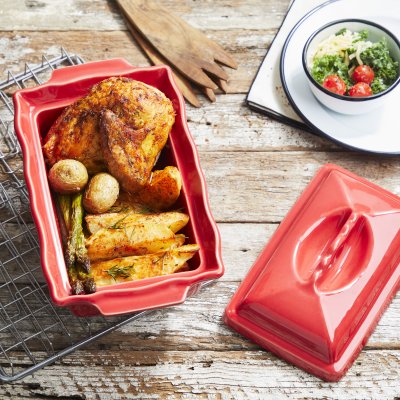 Fuente de Terrina Roja 1L