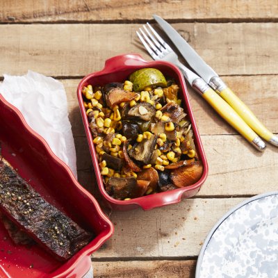 Fuente Rect Frambuesa 19cm