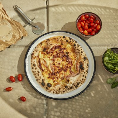 Pizzera 32cm Luna Borde Negro