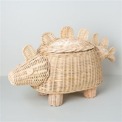 Dino basket ratan natural