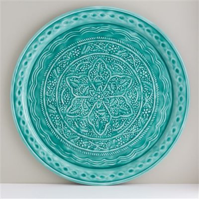 Bandeja turquesa 52cm