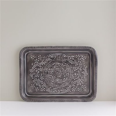 Bandeja gris oscuro 37x27cm