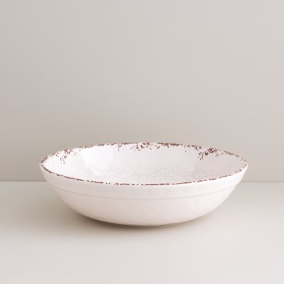 Plato Hondo  Melamina Crudo