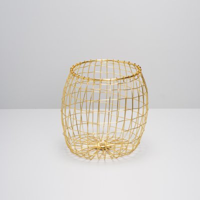 Canasto Berlin redondo oro