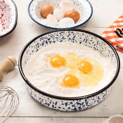 Fuente Redonda 26cm Ginny Azul